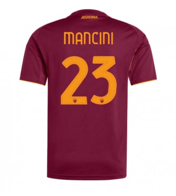 AS Roma Gianluca Mancini #23 Hemmatröja 2025-26 Kortärmad